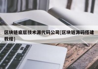 区块链底层技术源代码公司[区块链源码搭建教程]